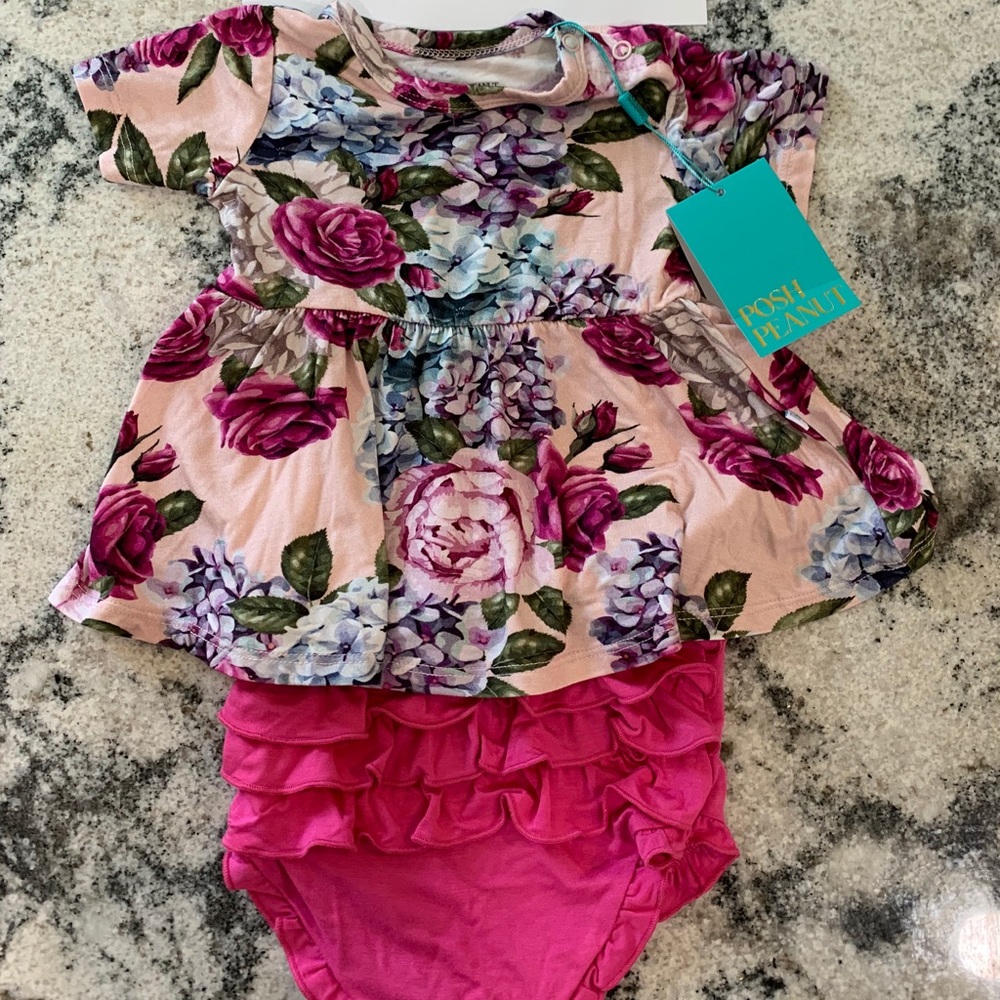 Posh Peanut Monroe peplum and bummies